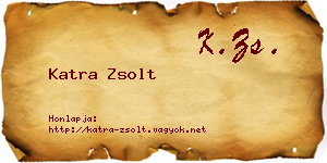 Katra Zsolt névjegykártya